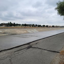 Rio Vista Park - View next to the park of the Rio Hondo and San Gabriel Valley Airport.