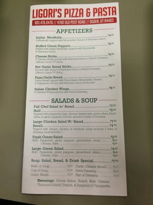 Menu photo 4 Ligori's Pizza & Pasta Ogden, UT Menu photo 4 Ligori's Pizza & Pasta Ogden, UT
