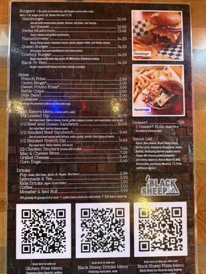 Menu photo 1 Black Sheep Tap House Phillipsburg, KS