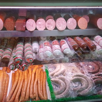 Hungarian Meat Center - All in-store made bolognas, salamis, blood sausage, and ham. They have imported sausages from Hungary, too! - Butcher Near Me - Passaic, New Jersey Hungarian Meat Center - All in-store made bolognas, salamis, blood sausage, and ham. They have imported sausages from Hungary, too! - Butcher Near Me - Passaic, New Jersey