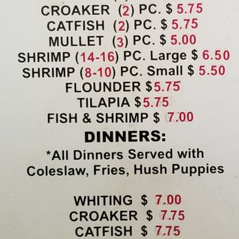 Tiny's Fish and Wings - price list - Chicken Wings Near Me - Newberry, South Carolina Tiny's Fish and Wings - price list - Chicken Wings Near Me - Newberry, South Carolina