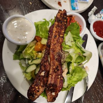 Andiamo - If I didn't add cucumbers and cherry tomatoes,  this "wedge" salad would have liked very sad - Italian Near Me - Chicago, Illinois