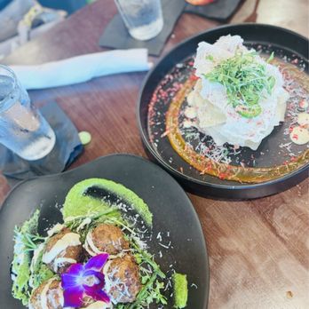 Slate Table + Bar - Lobster beignets & elote ravioli - Wine Bars Near Me - League City, Texas Slate Table + Bar - Lobster beignets & elote ravioli - Wine Bars Near Me - League City, Texas