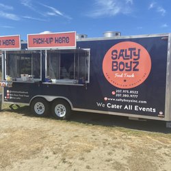 Salty Boyz Food Truck - Outside of food truck