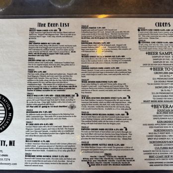 The Filling Station Microbrewery - Menu - Pizza Near Me - Traverse City, Michigan