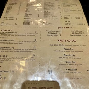 Dhoom - Menu - Indian Near Me - McLean, Virginia