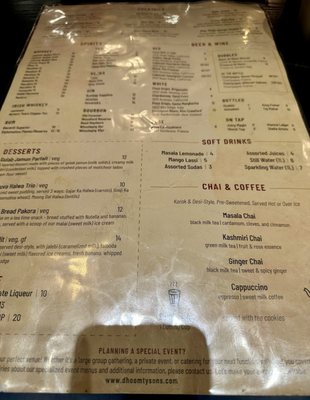 Menu photo 8 Dhoom McLean, VA Menu photo 8 Dhoom McLean, VA