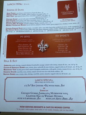 Menu photo 3 Crawdaddy’s Creole Kitchen Pleasantville, NY Menu photo 3 Crawdaddy’s Creole Kitchen Pleasantville, NY