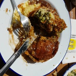 1/2 of a Veal and 1/2 of a Sweet Potato pie. 1/2 of a Veal and 1/2 of a Sweet Potato pie.