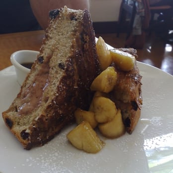 Cafe M - Twisted French Toast w/bananas - Breakfast & Brunch Near Me - Berkeley, California