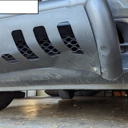 Active Towing - Damage after driver dropped my car off the hook.