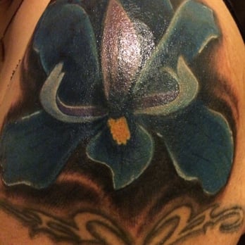 DC Tattoo - Iris flower done by Jason! Totally amazing!!! - Tattoo Near Me - Daly City, California DC Tattoo - Iris flower done by Jason! Totally amazing!!! - Tattoo Near Me - Daly City, California