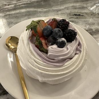 The Allard Bakery and Bistro - A baked meringue, dessert. This was amazing. All the desserts here are delicious. - Steakhouses Near Me - Hudson, North Carolina
