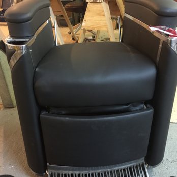 Howard Johnson's Reupholstery - 1950's barber chair. Restoring over 5 times. - Furniture Reupholstery Near Me - Saint Louis, Missouri Howard Johnson's Reupholstery - 1950's barber chair. Restoring over 5 times. - Furniture Reupholstery Near Me - Saint Louis, Missouri