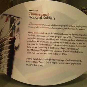 Ziibiwing Center - plaque from the permanent exhibit - Cultural Center Near Me - Mount Pleasant, Michigan