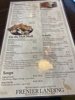 Menu photo 5 Frenier Landing LaPlace, LA