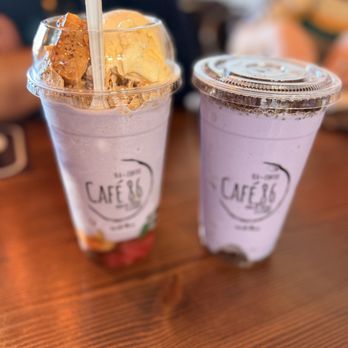 Cafe 86 - Upside down halo halo and one monster - Desserts Near Me - Artesia, California