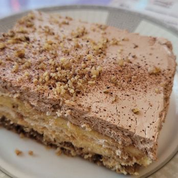 Old Bridge Cafe - Multi-layer Delight Cake $5 - Modern European Near Me - Salt Lake City, Utah Old Bridge Cafe - Multi-layer Delight Cake $5 - Modern European Near Me - Salt Lake City, Utah