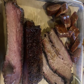 Stiles Switch BBQ & Brew - Ribs, brisket, jalapeño and cheese sausage - Barbeque Near Me - Austin, Texas