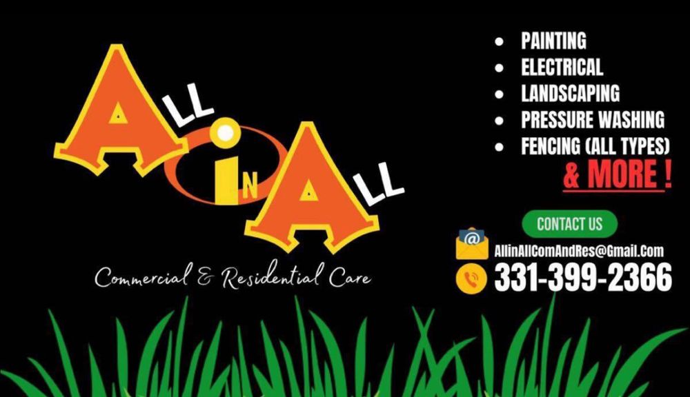 Slide of All In All Commercial & Residential Care