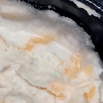 Papo's Cafe - MOLDY cream cheese (with bacon in it even though I was told there was NO BACON IN IT...) - Cafes Near Me - Springfield, Illinois