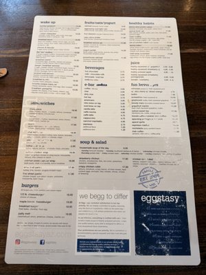 Menu photo 1 Eggstasy Chandler, AZ Menu photo 1 Eggstasy Chandler, AZ