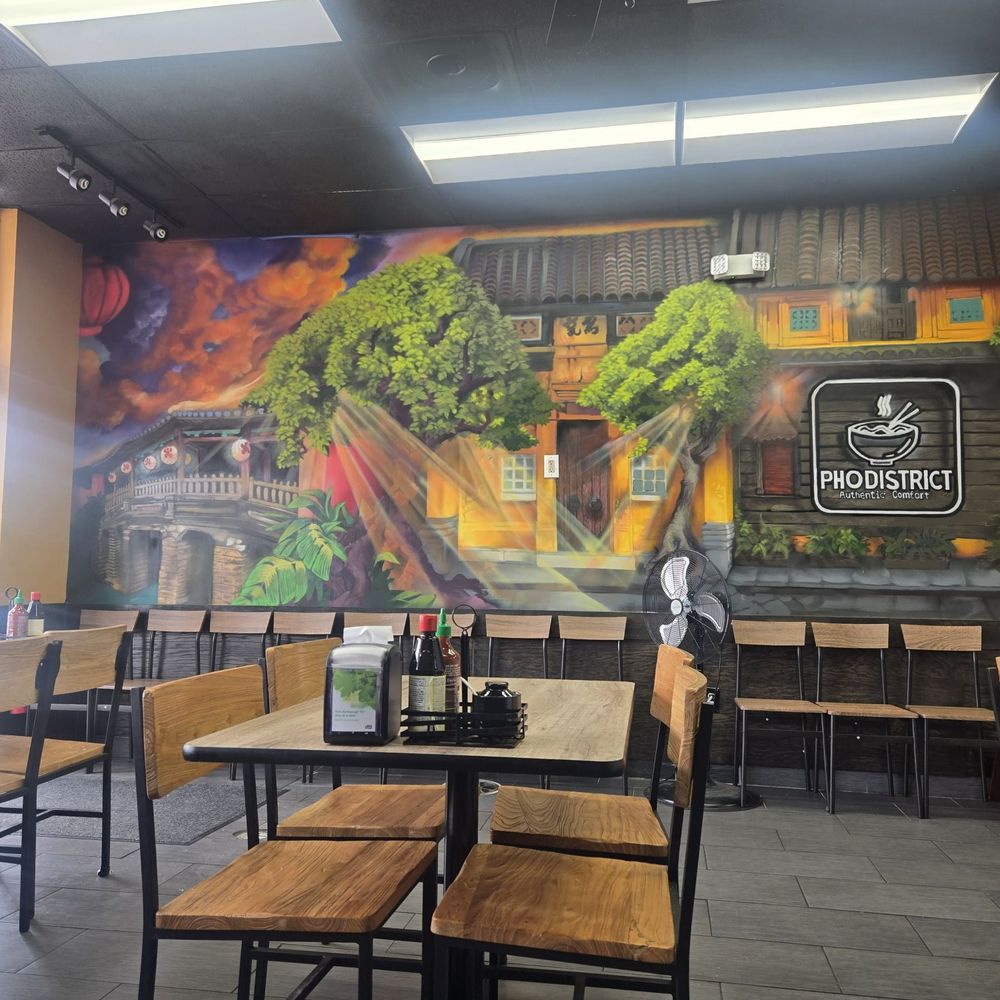 Pho District - Inside the restaurant - Soup Near Me - Glen Burnie, Maryland