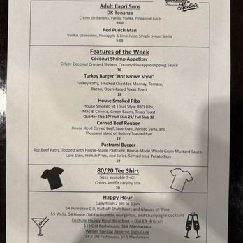 80/20 @ Kaelin's - Specials menu - Burgers Near Me - Louisville, Kentucky