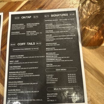 Ali’i Coffee - 3/2026 Drink Menu - Coffee & Tea Near Me - Koloa, Hawaii