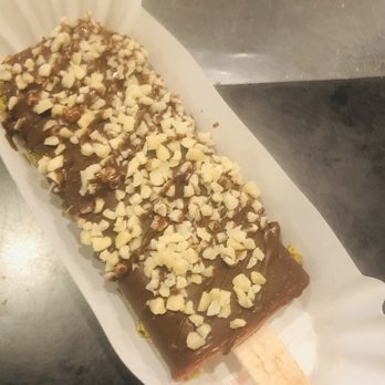 Popbar - Watermelon and dark chocolate pistachio almond - Gelato Near Me - Huntington Beach, California Popbar - Watermelon and dark chocolate pistachio almond - Gelato Near Me - Huntington Beach, California