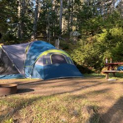 Sagadahoc Bay Campground - Our campsite!