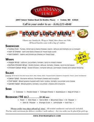 Menu photo 8 Trueman's Place Fenton, MO Menu photo 8 Trueman's Place Fenton, MO
