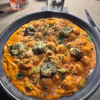 Oliver's Modern American - gnocchi with romesco sauce - American Near Me - Scottsdale, Arizona Oliver's Modern American - gnocchi with romesco sauce - American Near Me - Scottsdale, Arizona