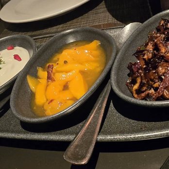 Restaurant Colombo Hoppers - Sides with the platter: raita, mango, eggplant - Asian Fusion Near Me - Vienna, 9 Restaurant Colombo Hoppers - Sides with the platter: raita, mango, eggplant - Asian Fusion Near Me - Vienna, 9