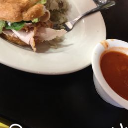 Turkey avocado on a croissant food was meh!