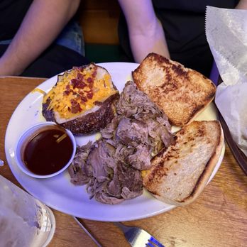 Texas Roadhouse - Pulled Pork Dinner with a loaded Baked Potato - Steakhouses Near Me - Jacksonville, Florida Texas Roadhouse - Pulled Pork Dinner with a loaded Baked Potato - Steakhouses Near Me - Jacksonville, Florida