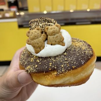 Flour Fresh Cream Donut - Smore (TikTok: @justandyvu) - Donuts Near Me - Los Angeles, California