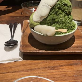 Ippudo San Francisco - Matcha shaved ice cream - Ramen Near Me - San Francisco, California Ippudo San Francisco - Matcha shaved ice cream - Ramen Near Me - San Francisco, California