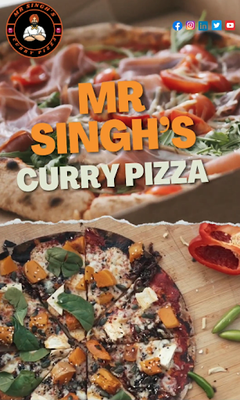 Mr Singh's Curry Pizza by null