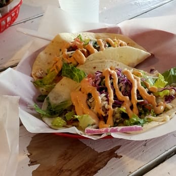 Cali N Tito's - Fish taco with spicy Chipotle sauce. - Latin American Near Me - Athens, Georgia