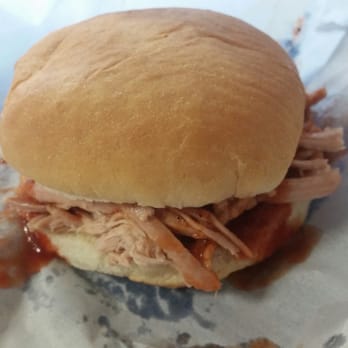 Jacks Creek Bar-Be-Que - ows a pulled pork sandwich - Barbeque Near Me - Jacks Creek, Tennessee