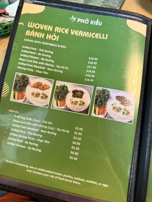 Menu photo 5 Pho Kieu Spring Valley, NV