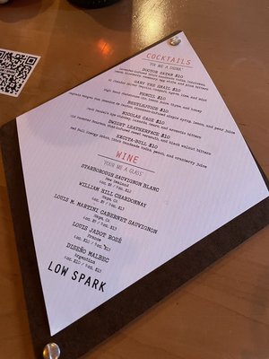 Menu photo 3 Low Spark Cincinnati, OH