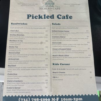 Pickled Cafe - Delis Near Me - Lexington, Tennessee