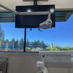 Galvan Dental Care - Relaxing view from the dental chair during the procedure.