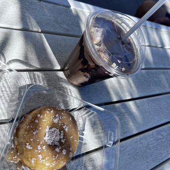 Parlor Doughnuts - Iced mocha and gluten-free French Toast Vegan/Gluten Friendly doughnut - Donuts Near Me - Oceanside, California Parlor Doughnuts - Iced mocha and gluten-free French Toast Vegan/Gluten Friendly doughnut - Donuts Near Me - Oceanside, California