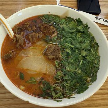 Walala Hand-Pulled Noodles - Knifecut Knife Cut Noodles with Braised Beef Boneless Short Rib Stew 红烧牛肉原汤牛肉刀削面 - Noodles Near Me - Orlando, Florida