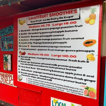 Aloha Juice Bar - Yummy!!! - Food Stands Near Me - Hanalei, Hawaii Aloha Juice Bar - Yummy!!! - Food Stands Near Me - Hanalei, Hawaii