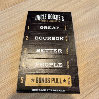 Uncle Boojie's - Mystery chance for discount on merch! - Distilleries Near Me - Louisville, Kentucky