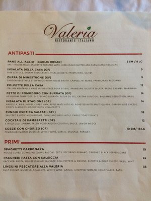 Menu photo 4 Valeria  Boerne, TX